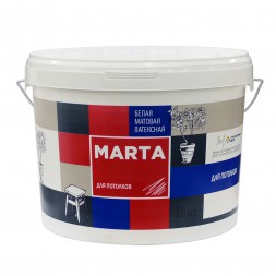 Краска Марта д/потолков супербелая, 7кг
