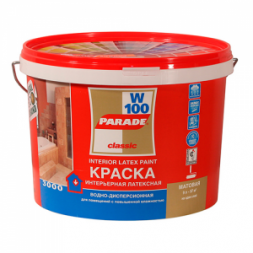 Краска Parade W100 латексная,/База А/, 2,5л