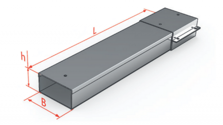 Короб кабельный СП 500х50 1,5 мм длина секции 3 м